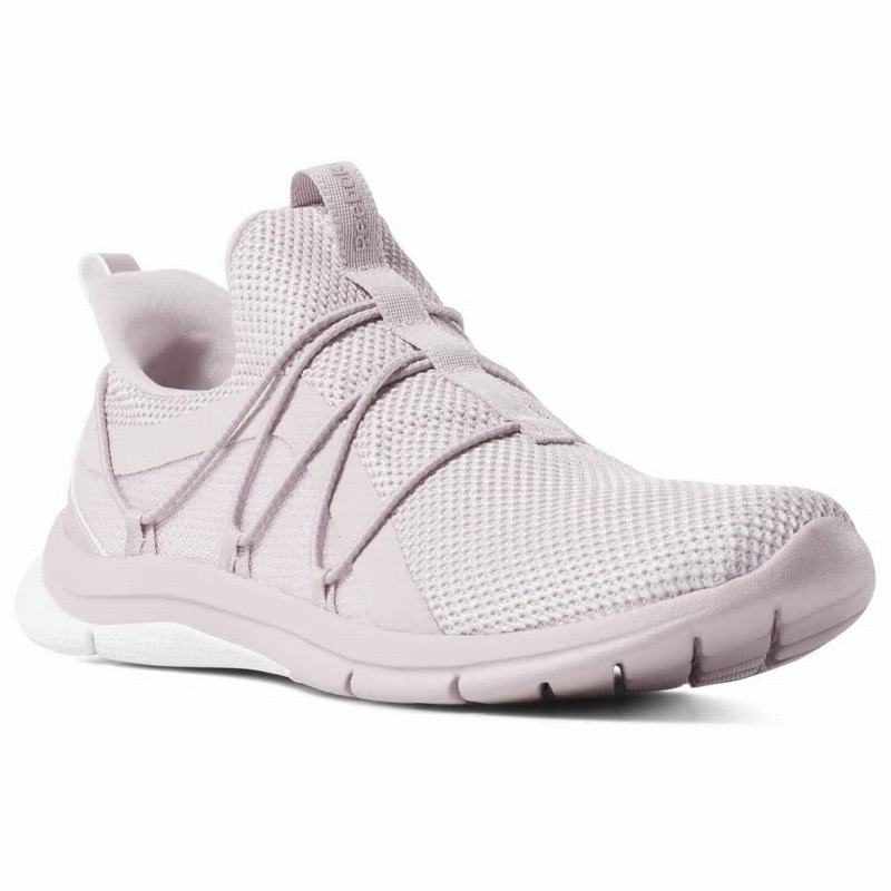 Adidasi Alergare Reebok Print Her 3.0 Lace Dama Gri/Albi Romania YD9832WZ